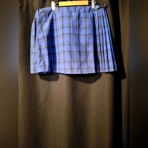 Blue Plaid Women's Skirt